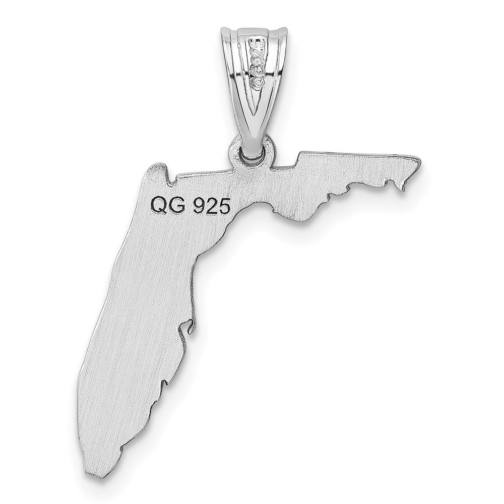 14K Weißgold 14kw Florida State Anhänger