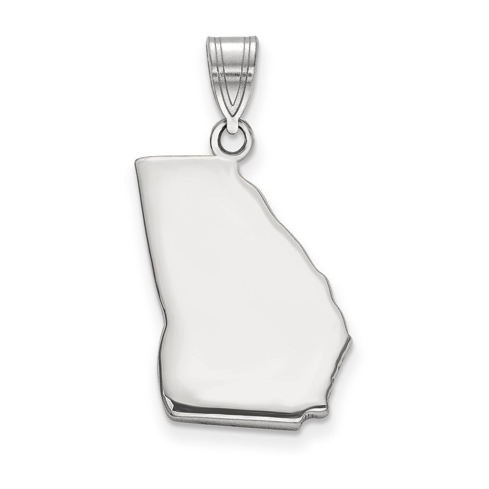 14K Weißgold 14kw Georgia State Anhänger