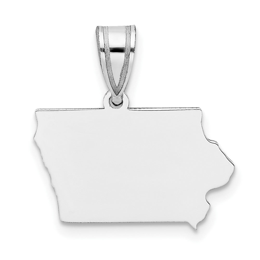 Sterlingsilber Silber/rhodiniert Iowa State Anhänger
