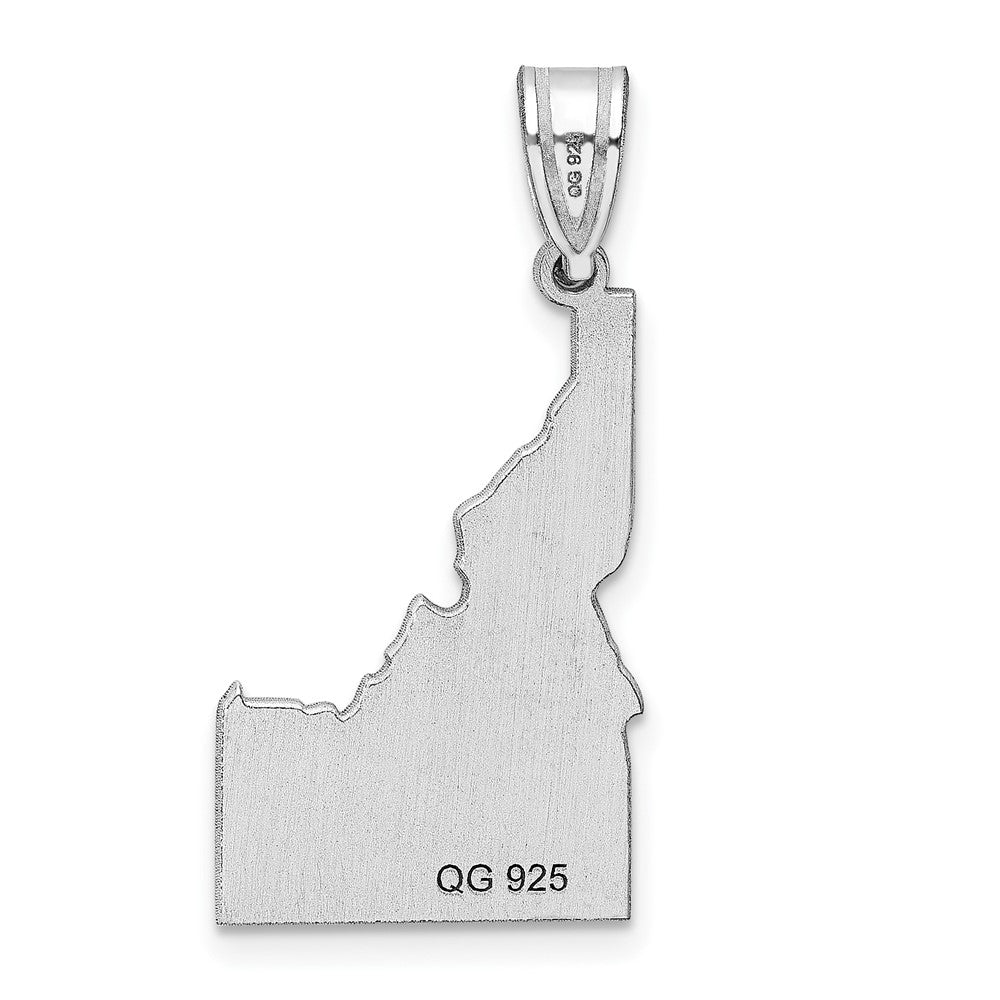 Sterlingsilber Silber/rhodiniert Idaho State Anhänger