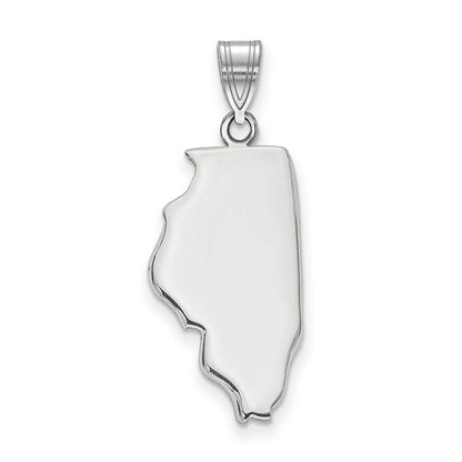 Sterlingsilber Silber/rhodiniert Illinois State Anhänger