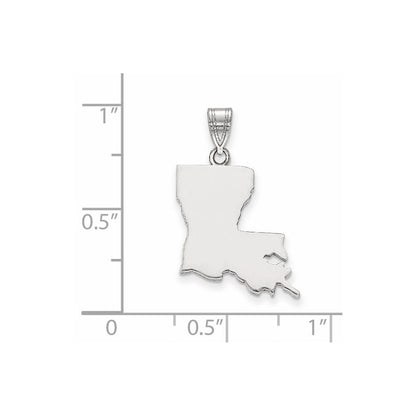 14K Weißgold 14kw Louisiana State Anhänger