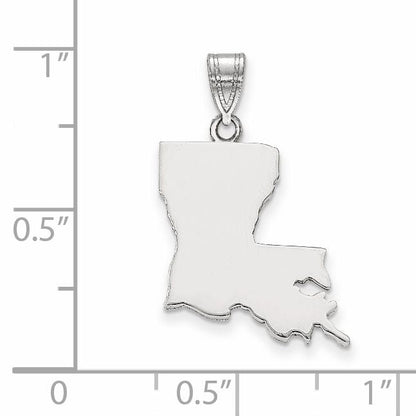 Sterlingsilber Silber/rhodiniert Louisiana State Anhänger