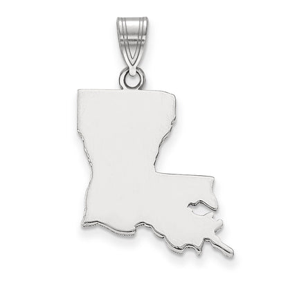 14K Weißgold 14kw Louisiana State Anhänger