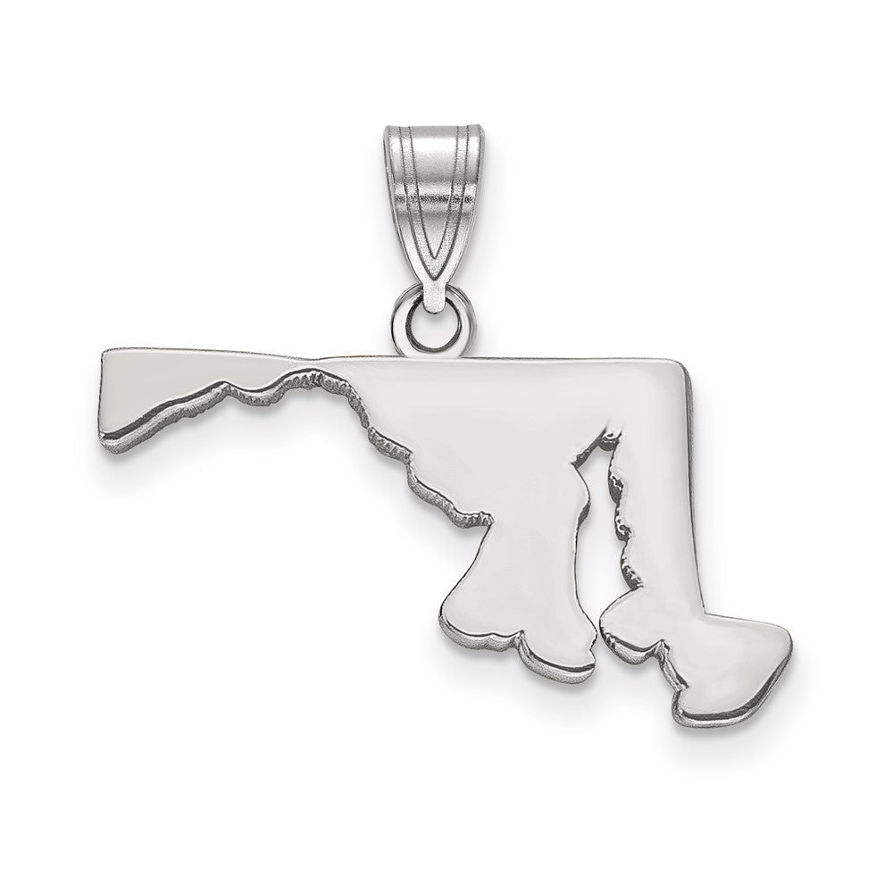 Sterlingsilber Silber/rhodiniert Maryland State Anhänger