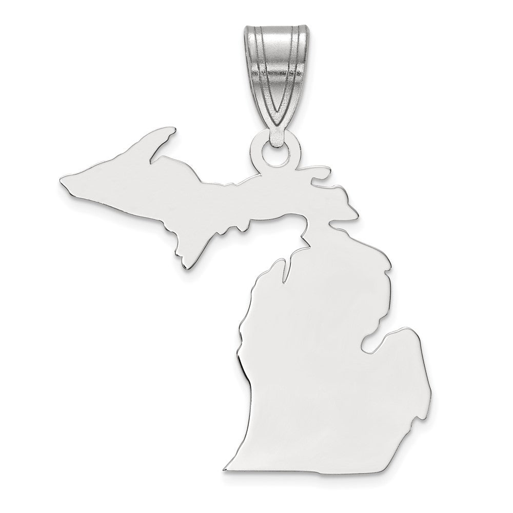 Sterlingsilber Silber/rhodiniert Michigan State Anhänger