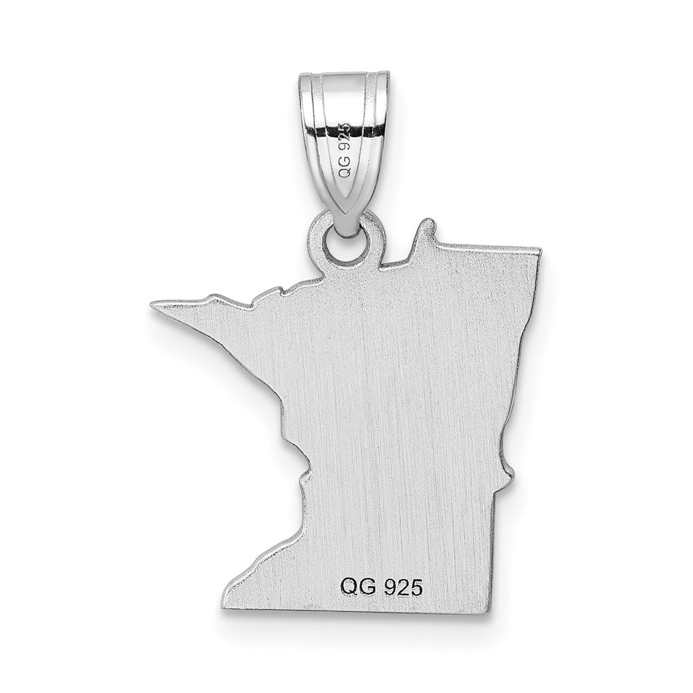 14K Weißgold 14kw Minnesota State Anhänger