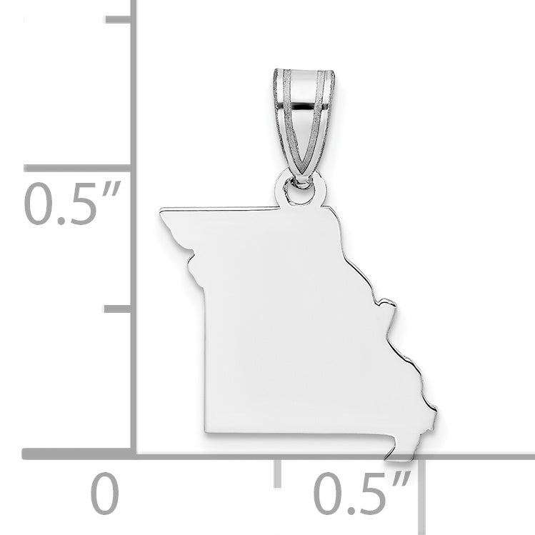 Sterlingsilber Silber/rhodiniert Missouri State Anhänger