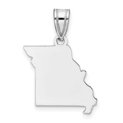 Sterlingsilber Silber/rhodiniert Missouri State Anhänger