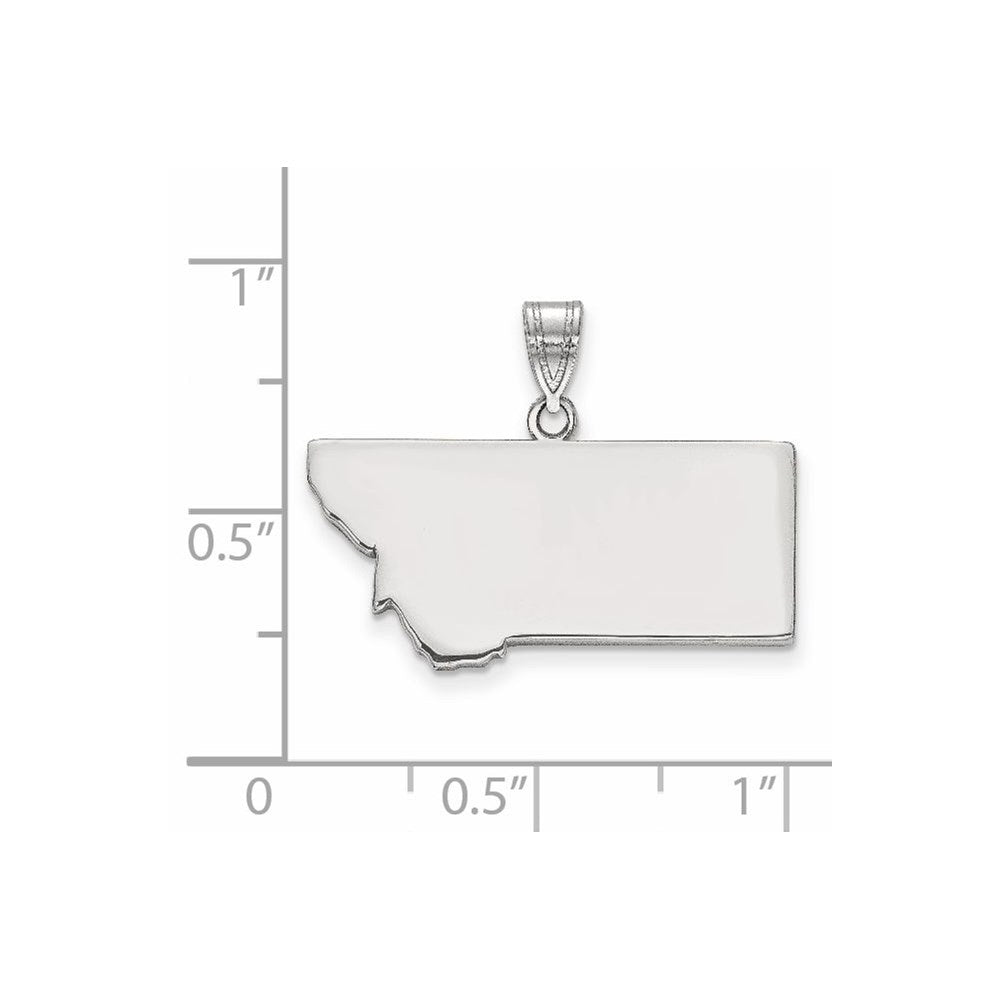 Sterlingsilber Silber/rhodiniert Montana Stare Anhänger