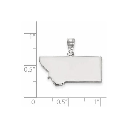 Sterlingsilber Silber/rhodiniert Montana Stare Anhänger