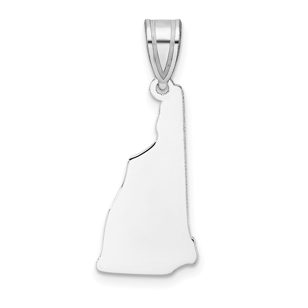 Sterlingsilber Silber/rhodiniert New Hampshire State Anhänger