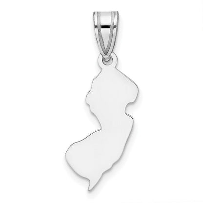 Sterlingsilber Silber/rhodiniert New Trikot State Anhänger