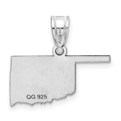 14K Weißgold 14kw Oklahoma Start Anhänger