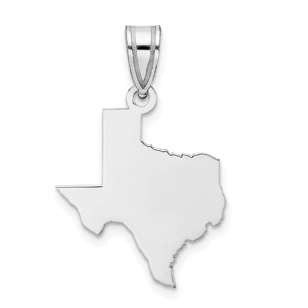 Sterlingsilber Silber/rhodiniert Texas State Anhänger