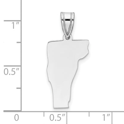 Sterlingsilber Silber/rhodiniert Vermont State Anhänger