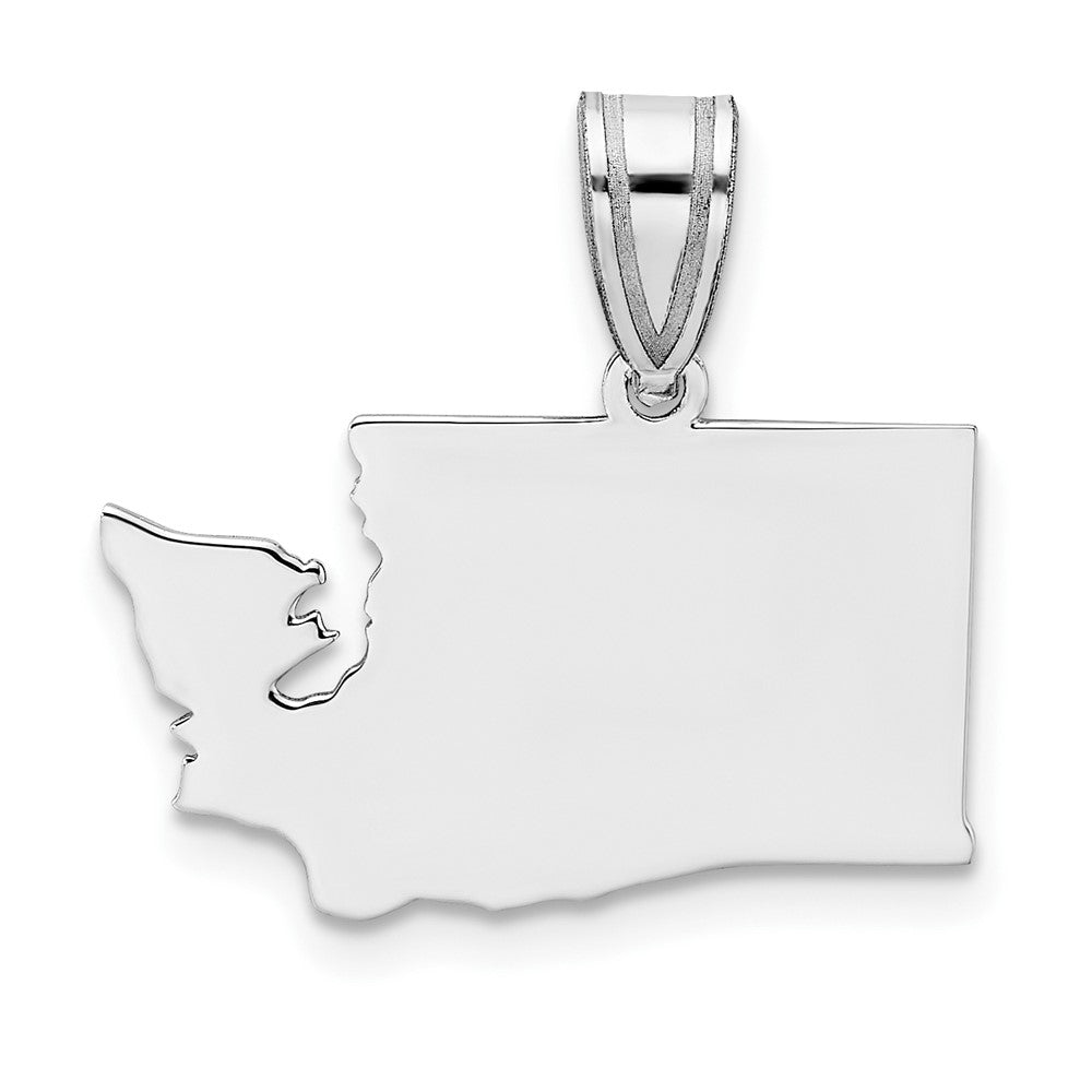 Sterlingsilber Silber/rhodiniert Washington State Anhänger