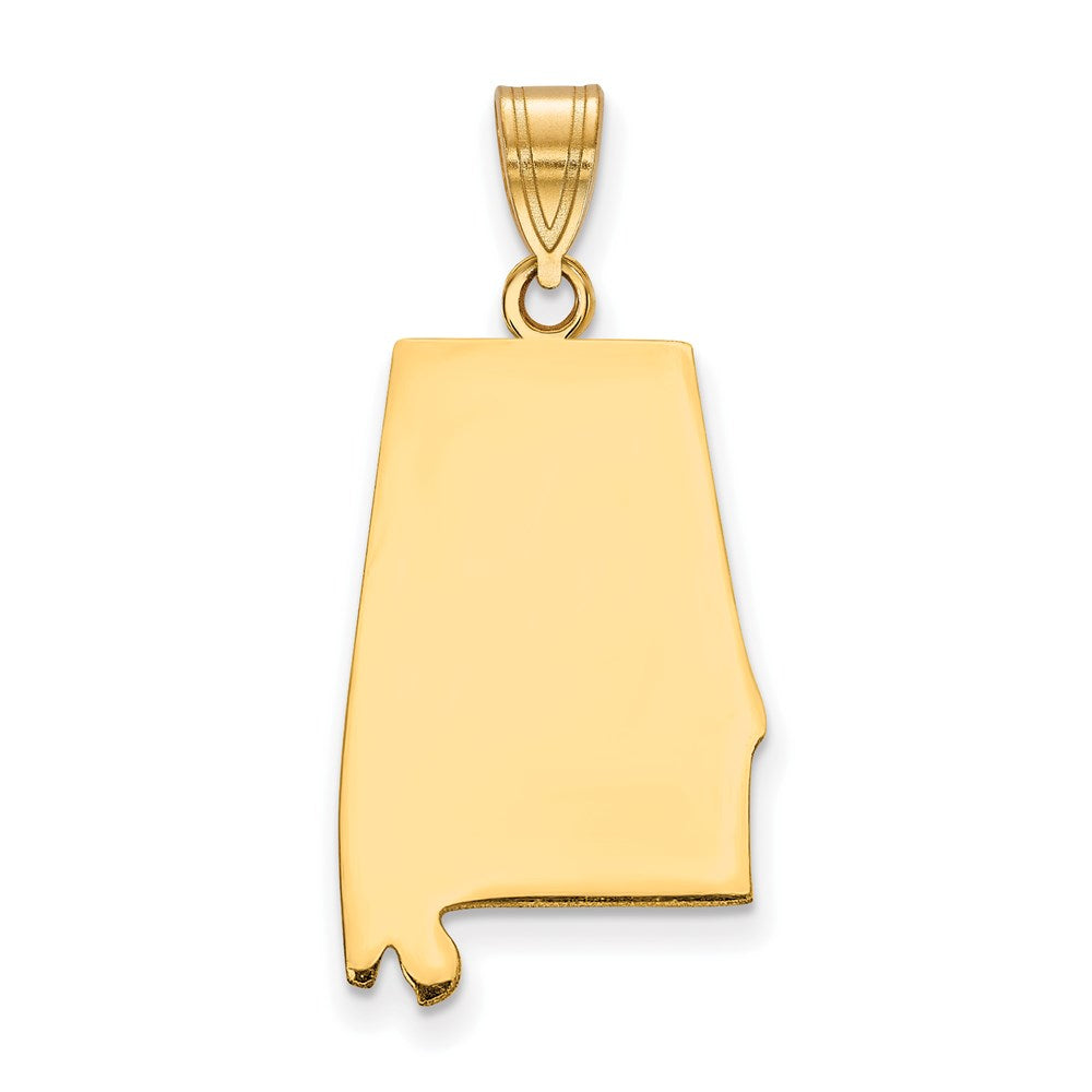 Vergoldet Sterlingsilber /gold Alabama State Anhänger