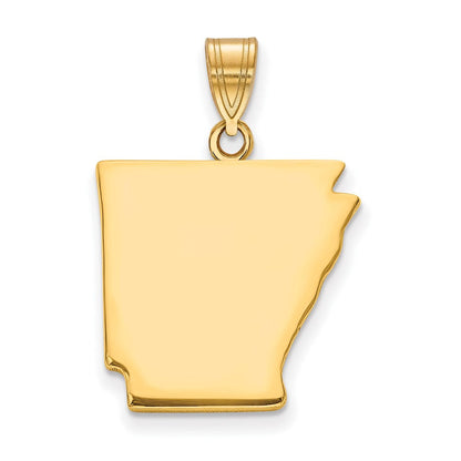 Vergoldet Sterlingsilber /gold Arkansas State Anhänger