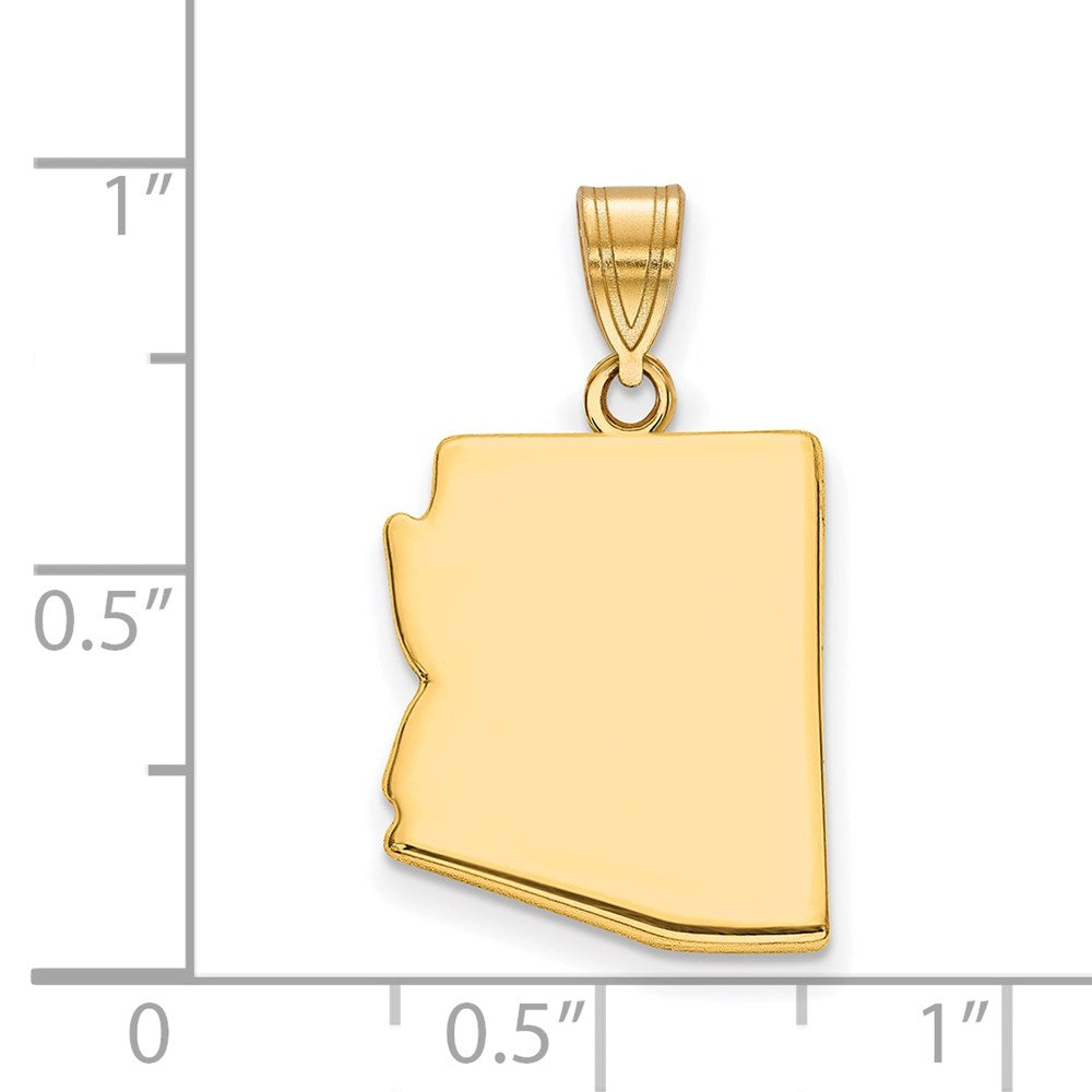 Vergoldet Sterlingsilber /gold Arizona State Anhänger