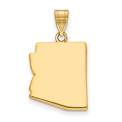 Vergoldet Sterlingsilber /gold Arizona State Anhänger