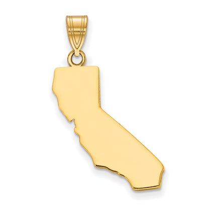 Vergoldet Sterlingsilber /gold California State Anhänger