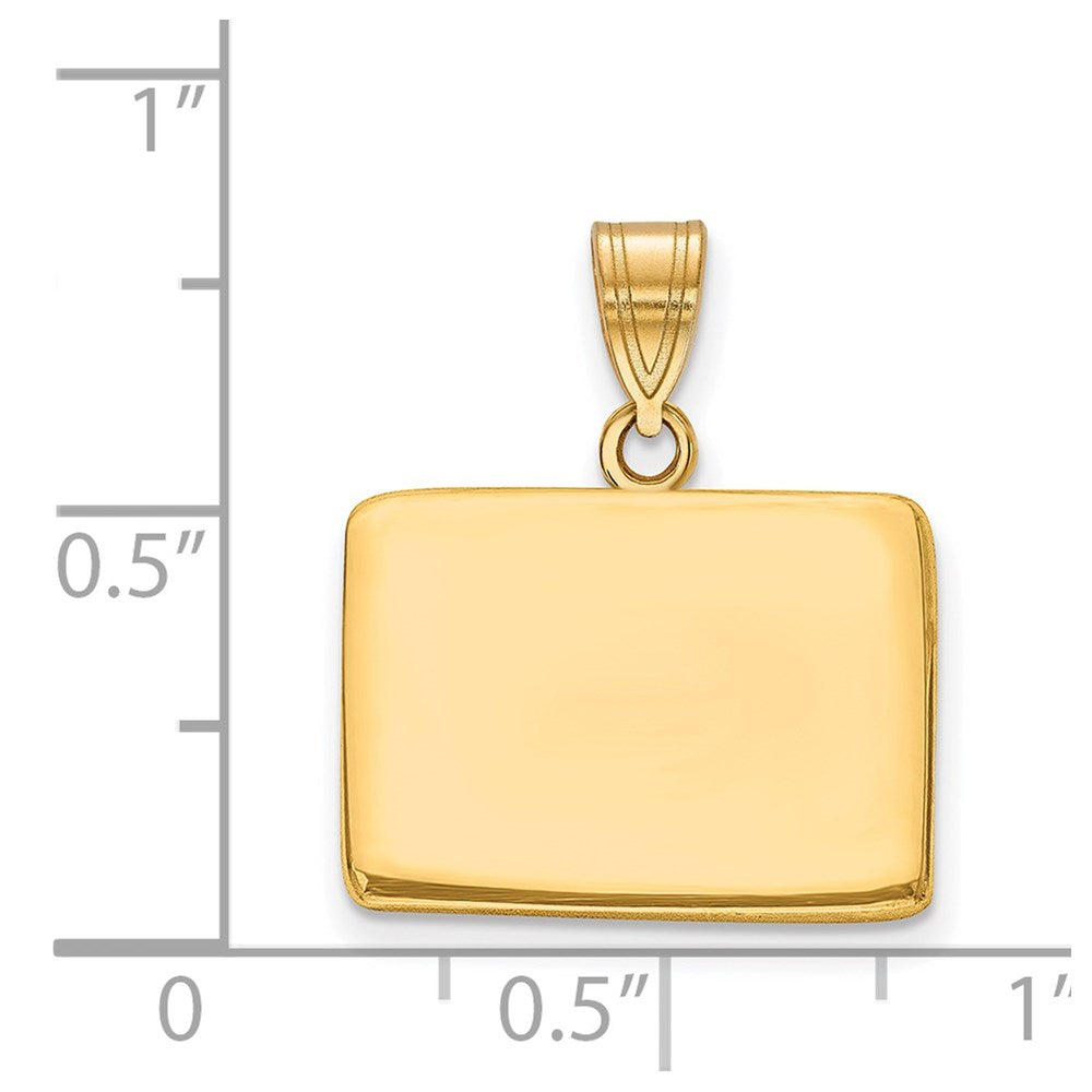 Vergoldet Sterlingsilber /gold Colorado State Anhänger