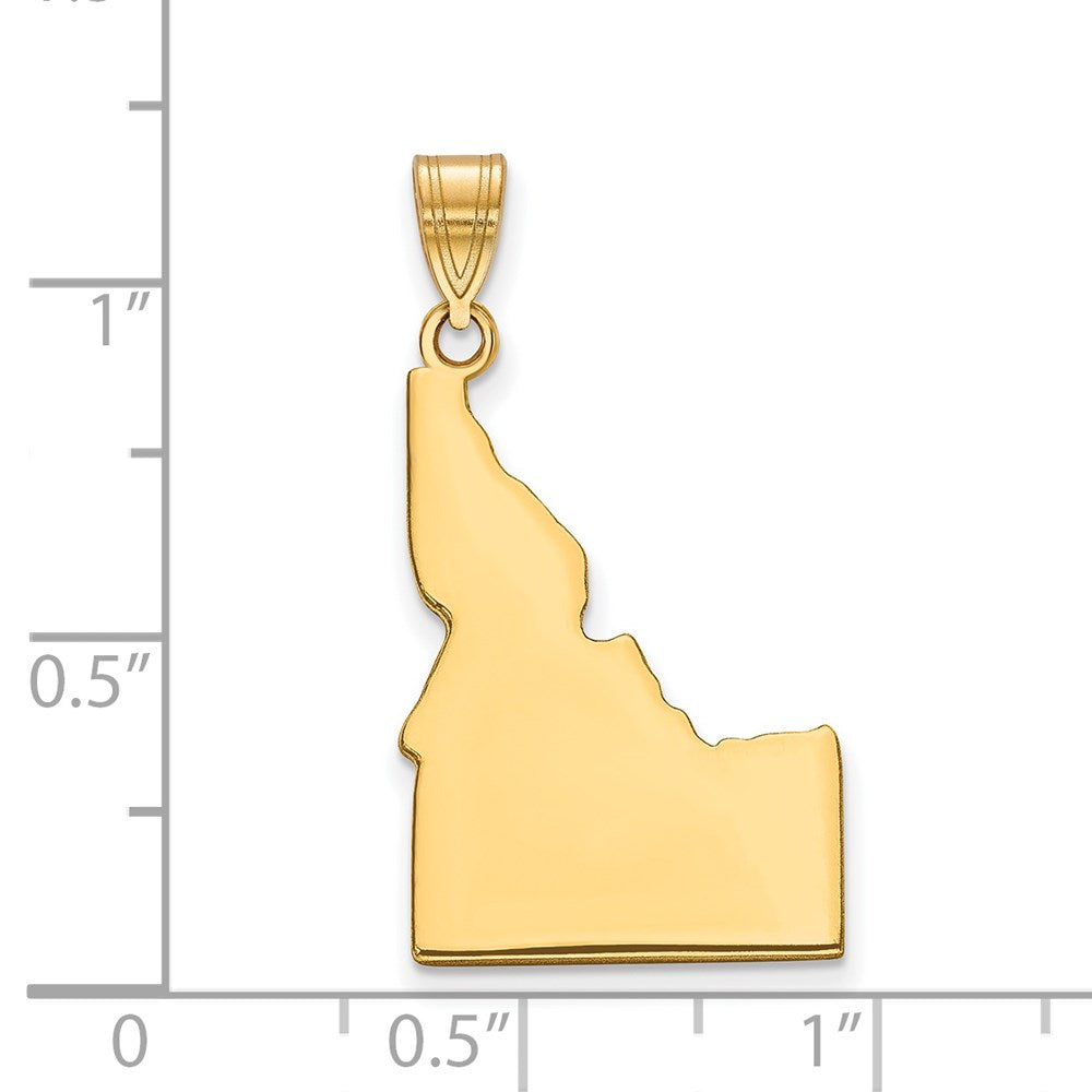 Vergoldet Sterlingsilber /gold Idaho State Anhänger