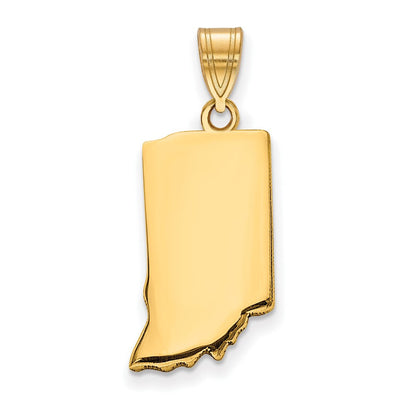Vergoldet Sterlingsilber /gold Indiana State Anhänger