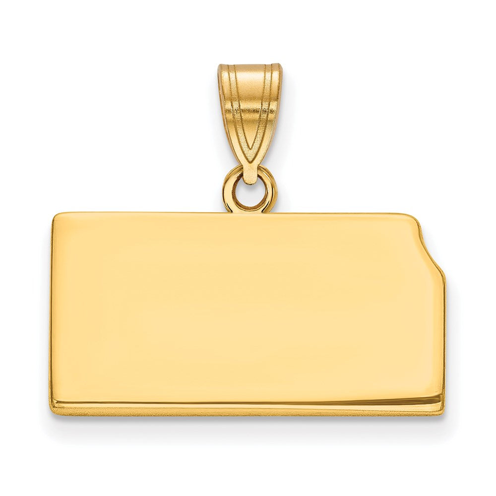 Vergoldet Sterlingsilber /gold Kansas State Anhänger
