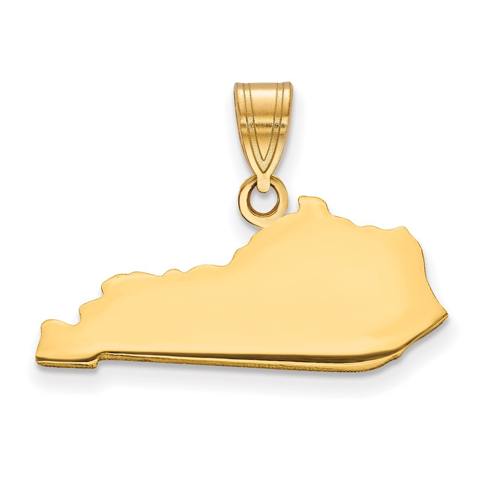 Vergoldet Sterlingsilber /gold Kentucky State Anhänger