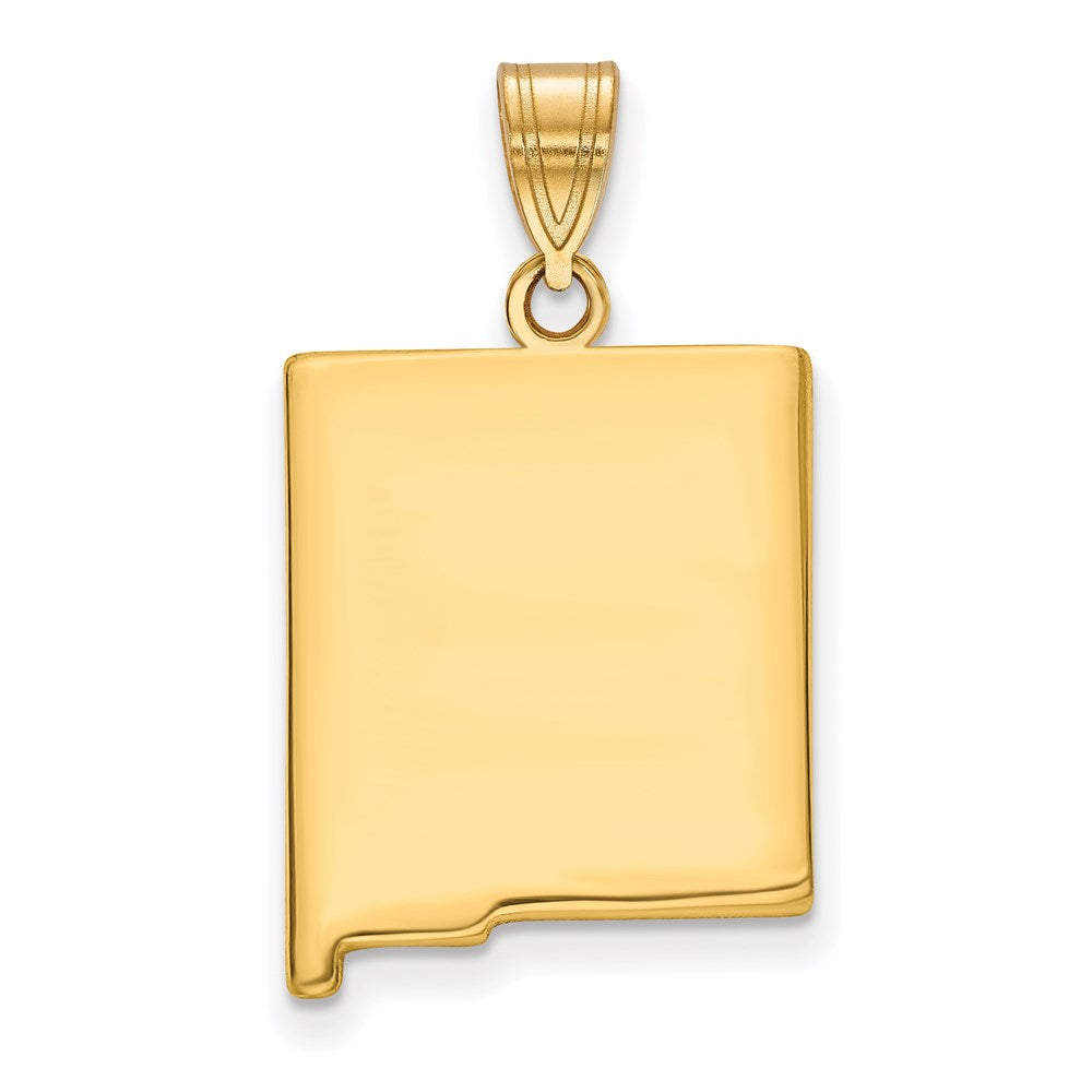 Vergoldet Sterlingsilber /gold New Mexico State Anhänger