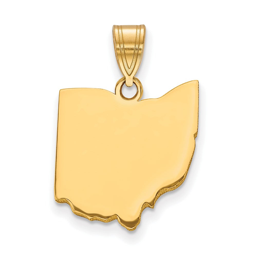 Vergoldet Sterlingsilber /gold Ohio State Anhänger