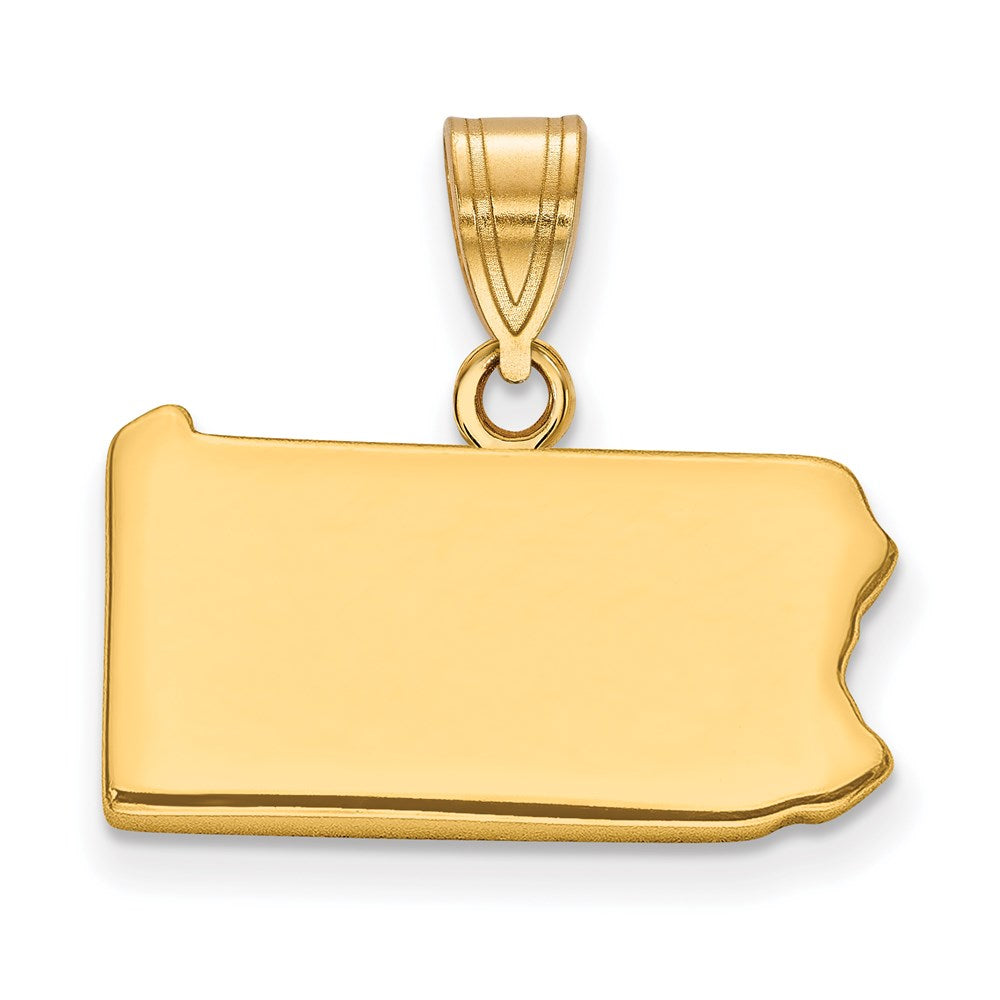 Vergoldet Sterlingsilber /gold Pennsylvania State Anhänger