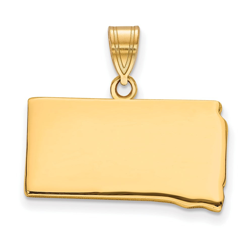Vergoldet Sterlingsilber /gold South Dakota State Anhänger