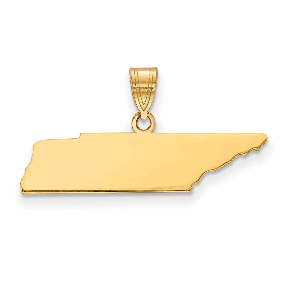 Vergoldet Sterlingsilber /gold Tennessee State Anhänger