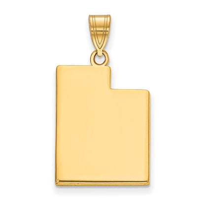 Vergoldet Sterlingsilber /gold Utah State Anhänger