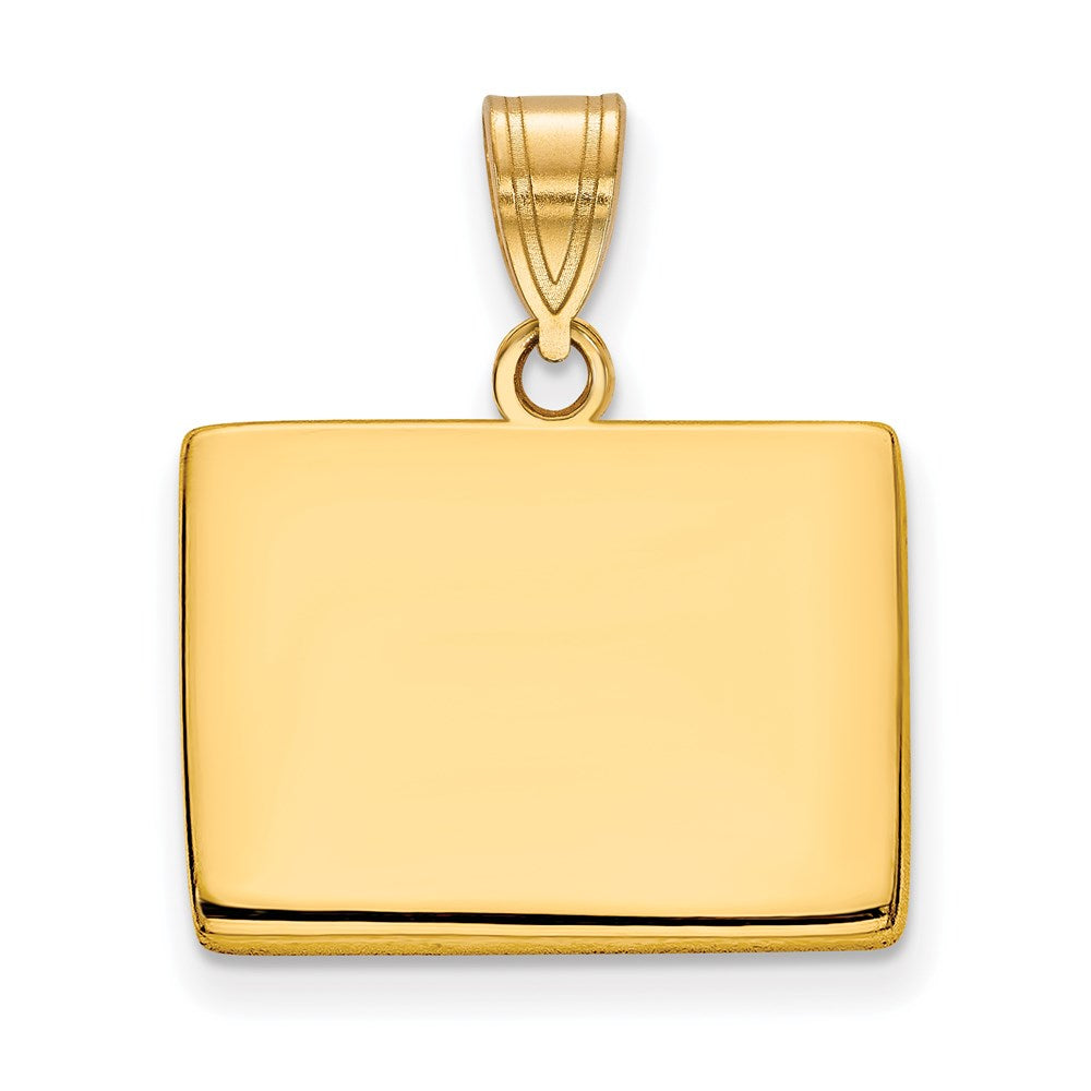 Vergoldet Sterlingsilber /gold Wyoming State Anhänger
