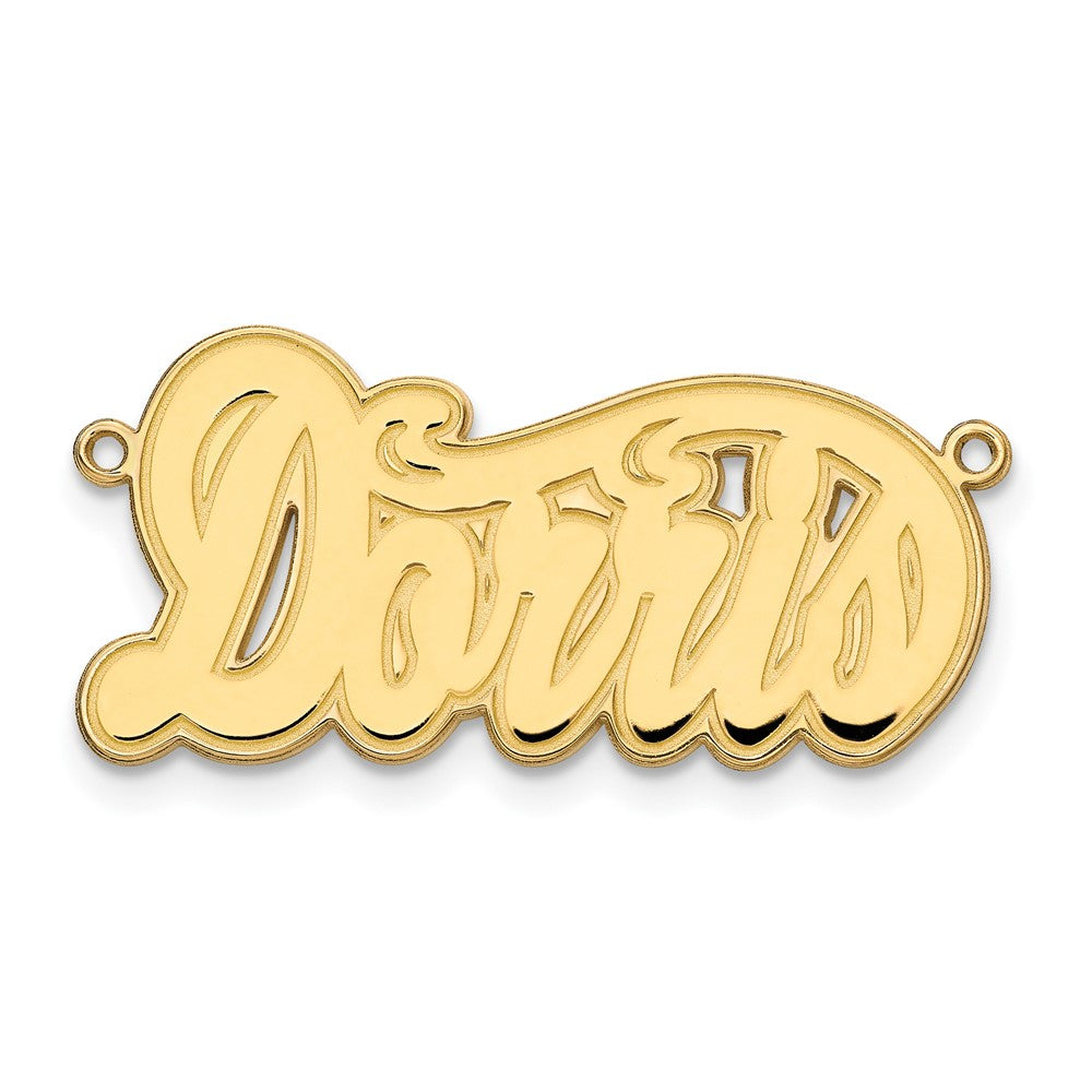 14K Gelbgold Geätzt Name Platte