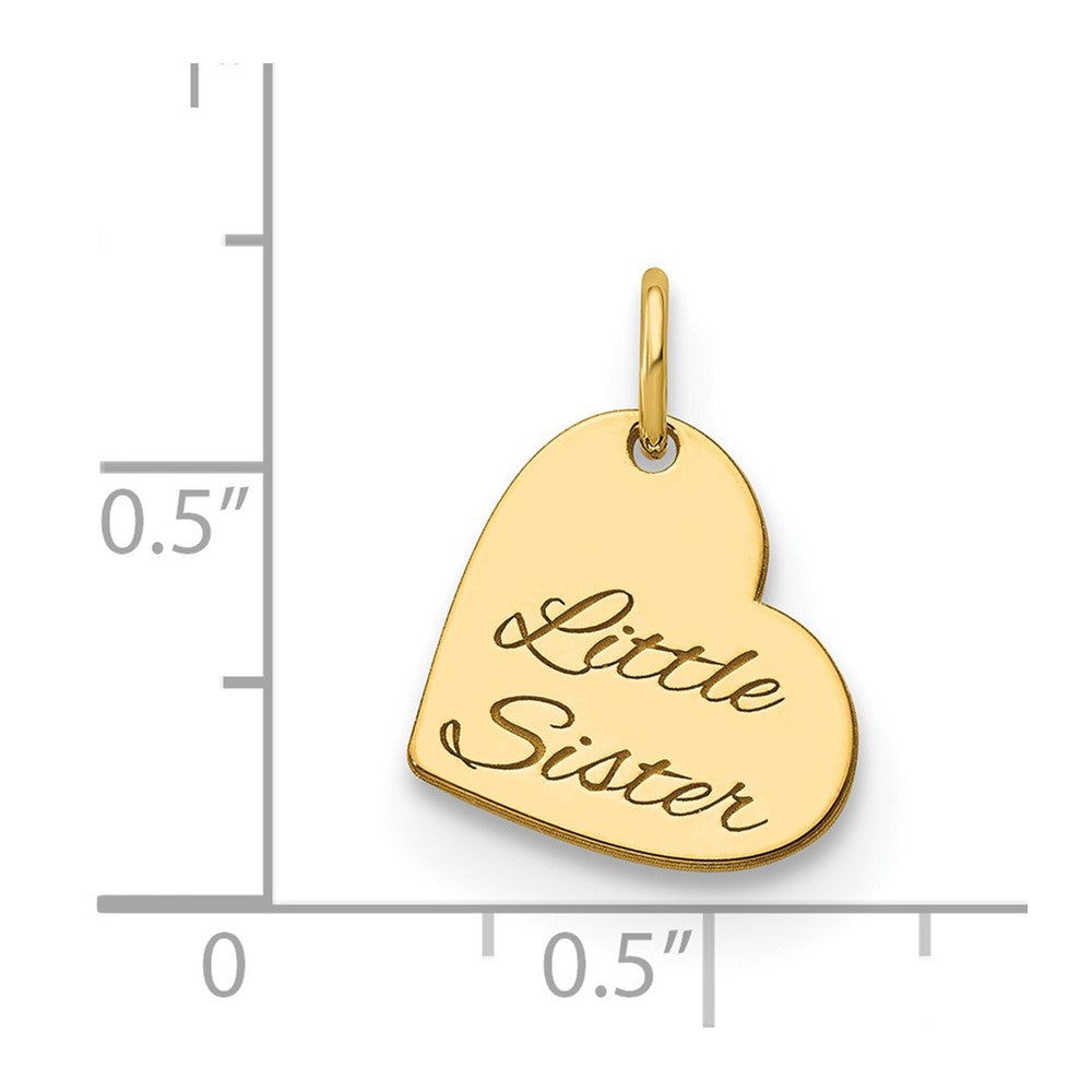 14K Gelbgold Personalisiert Herz Charm