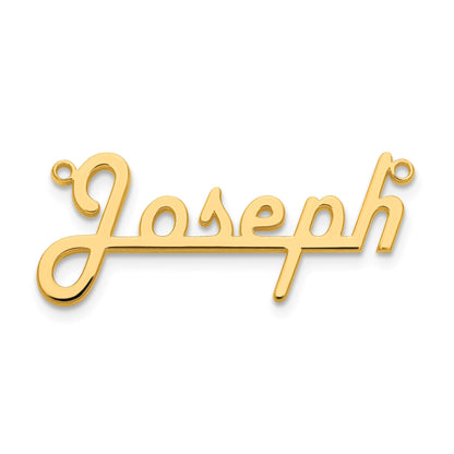 Vergoldet Sterlingsilber /gold Underlined Name Platte