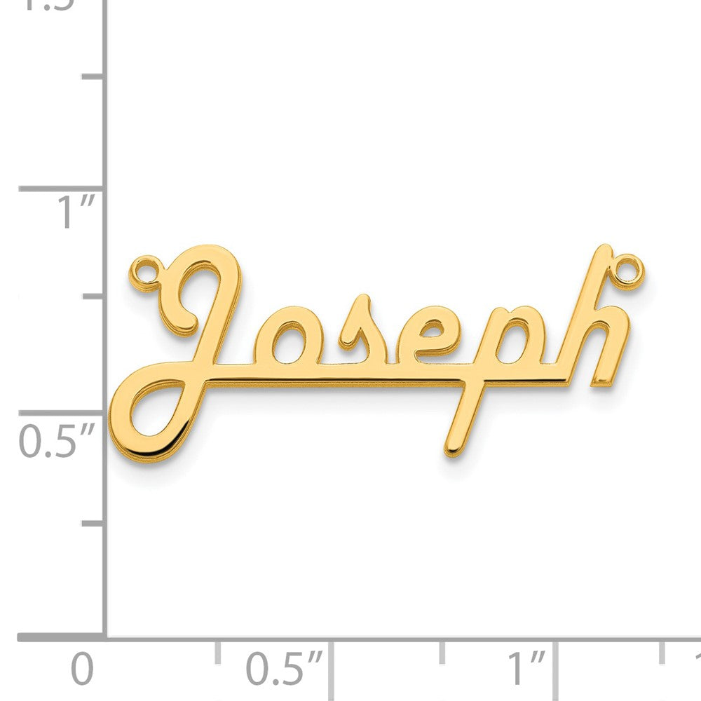 Vergoldet Sterlingsilber /gold Underlined Name Platte