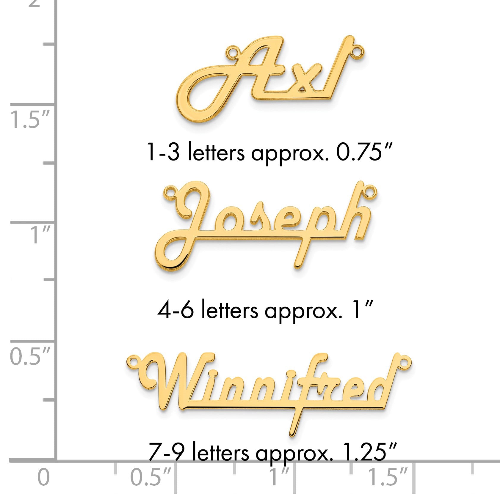 Vergoldet Sterlingsilber /gold Underlined Name Platte