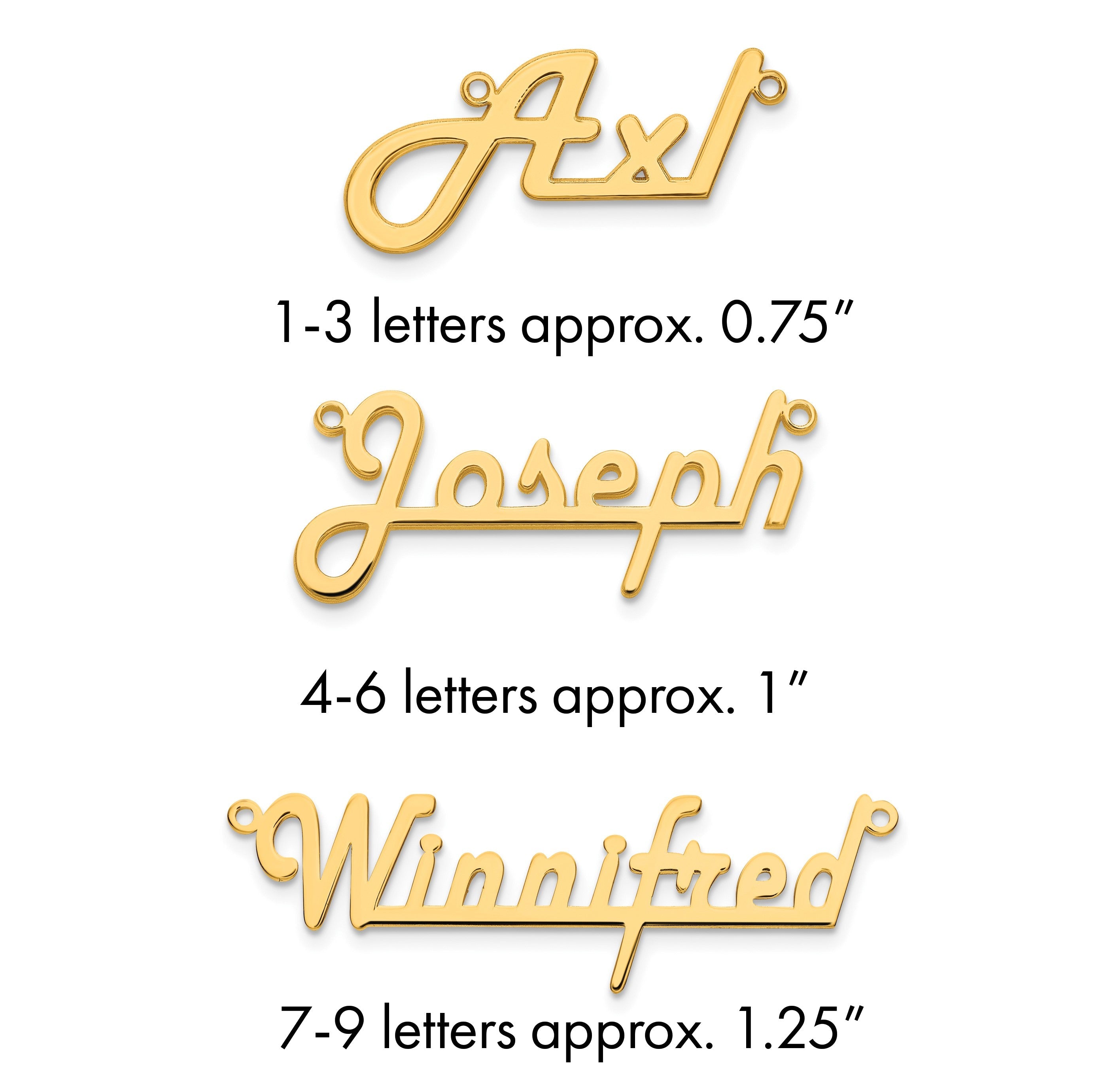 Vergoldet Sterlingsilber /gold Underlined Name Platte