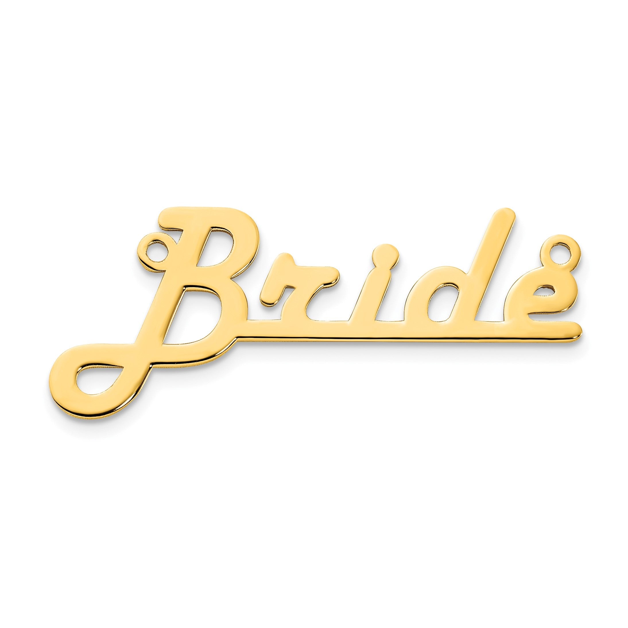 Vergoldet Sterlingsilber /gold Underlined Name Platte