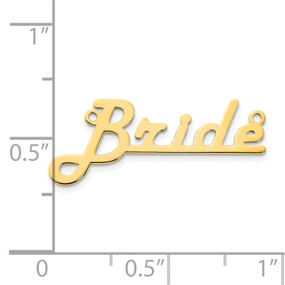 Vergoldet Sterlingsilber /gold Underlined Name Platte
