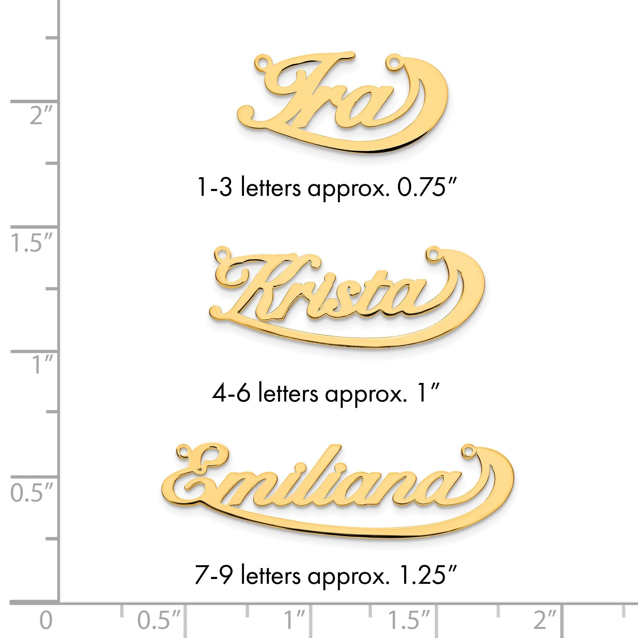 Vergoldet Sterlingsilber /gold Swoop Name Platte