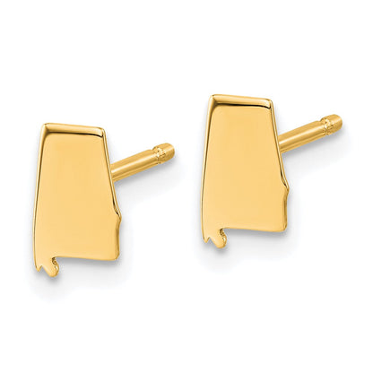 Vergoldet Sterlingsilber /gold Alabama State Ohrringe