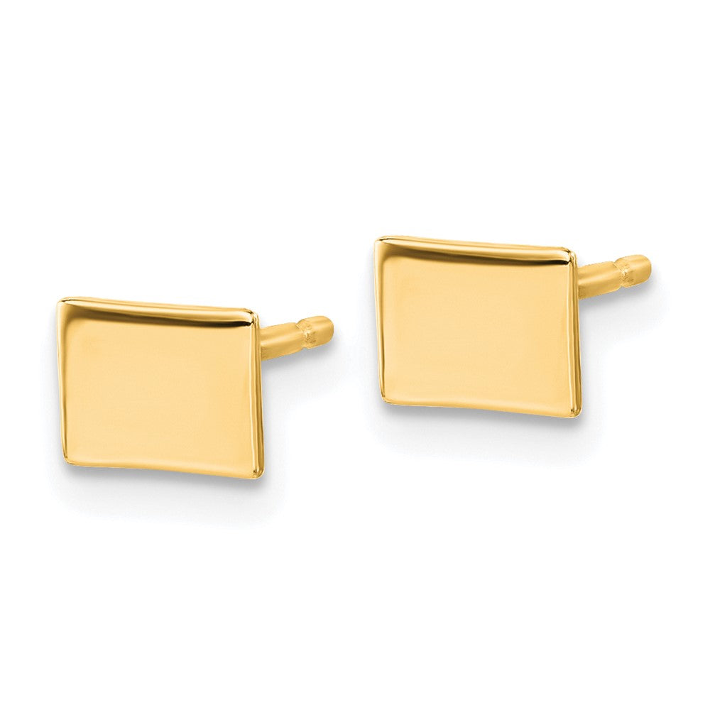14K Gelbgold 14ky Colorado State Ohrringe