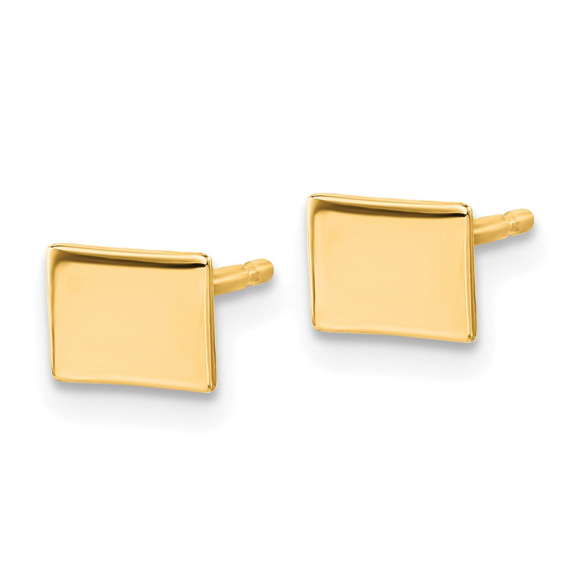 Vergoldet Sterlingsilber /gold Colorado State Ohrringe